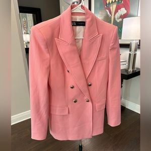 Zara Glen Pink Blazer SZ XS